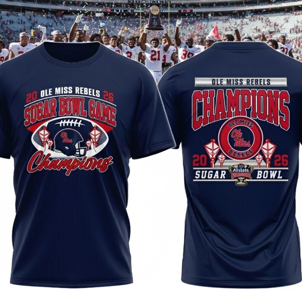 Ole Miss Rebels 2026 Allstate Sugar Bowl Champions T Shirt 91